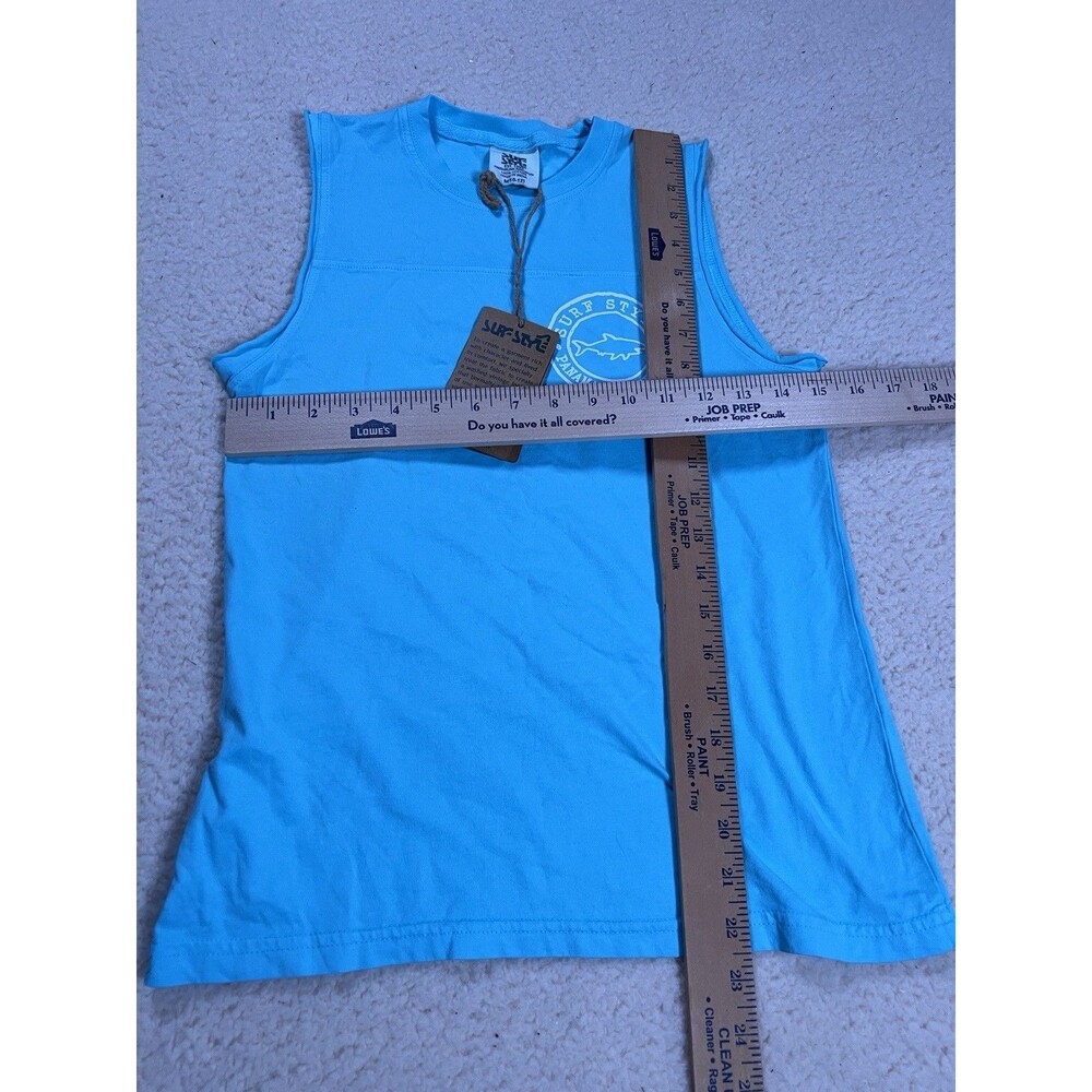 Surf Style PanamaCityBeach Florida Youth M Tank Shirt Blue Beach Surfer USA - Picture 6 of 6